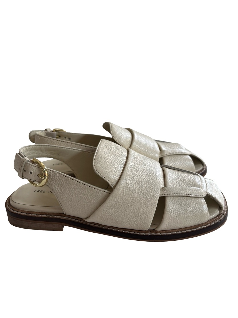 Libby Women’s Slingback Off White Sandal Sz 7.5